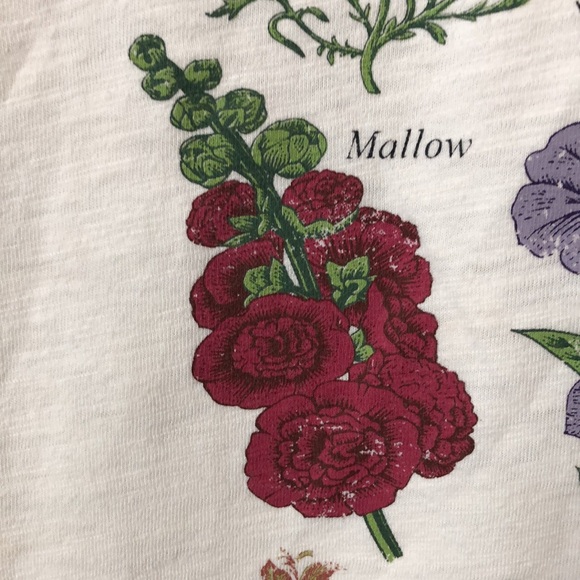 Maurices mixed flower graphic tee Women's S botanical floral cottagecore garden - Picture 8 of 13